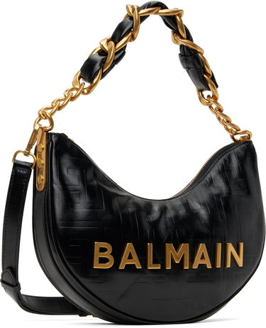 Torbica Balmain Balmain 1945 Soft Moon Shoulder Bag Črna | EN1BQ954LETF, 1