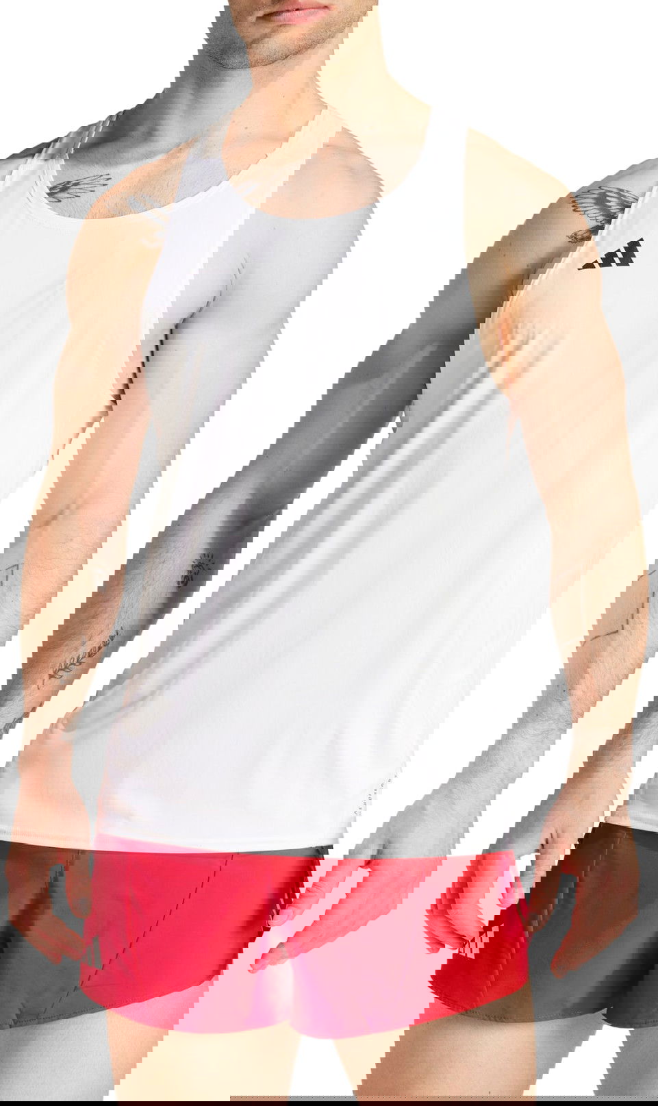 Majica brez rokavov adidas Originals Adizero Tank Top Bela | ix2853, 0