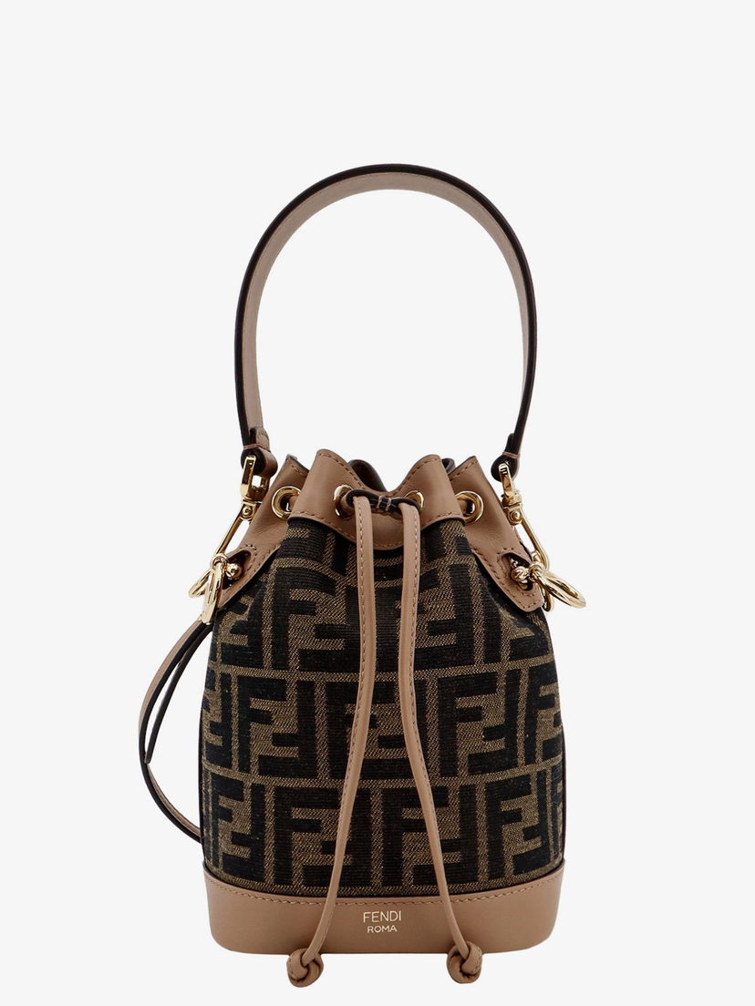 Torbica FENDI Fendi Mon Tresor Mini Bucket Bag Rjava | 8BS093ALP3F1AOE