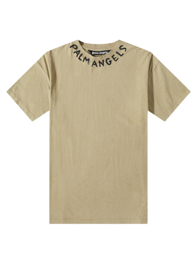 Majica Palm Angels Neck Logo Tee Bež | PMAA072S23JER0115610