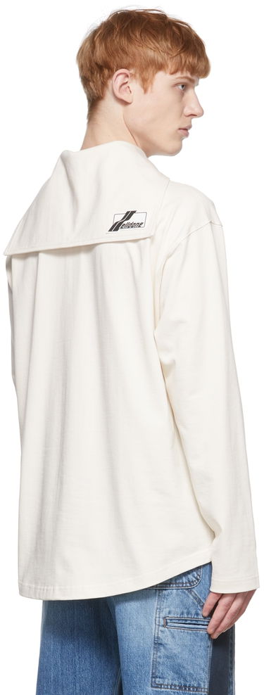 Polo majica We11done We11done Embroidered Logo Henley Bela | WD-TT1-22-554-U-IV, 2