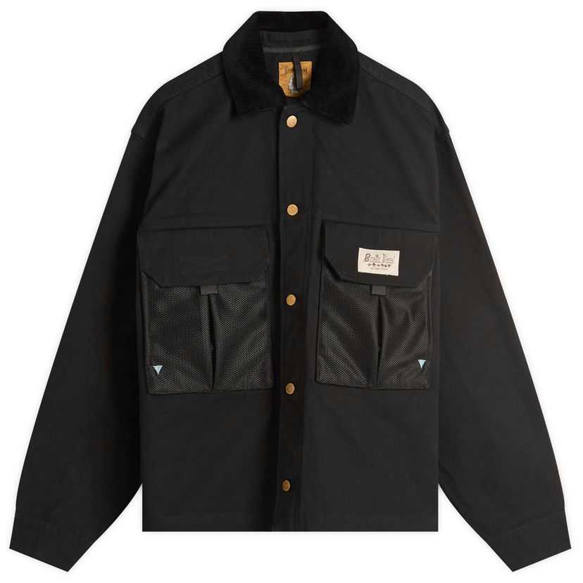 Jakna Brain Dead Brain Dead Cropped Chore Jacket, Size Large Črna | BDS25OO00043-BLK