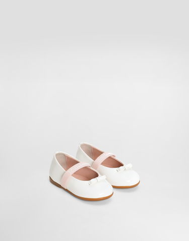 Modni dodatki Dolce & Gabbana Dolce & Gabbana Patent Leather Ballet Flats First Steps (19-26) Bela | D20093A483187682, 1