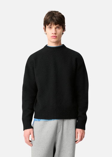 Pleteni pulover AXEL ARIGATO Miles Knitted Crewneck Sweater Črna | A3412001, 8