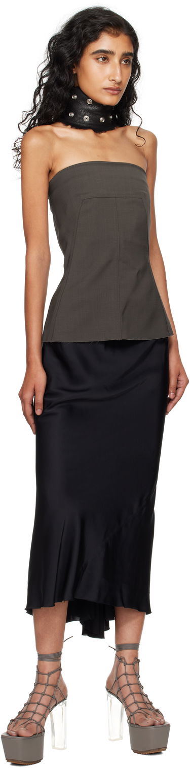 Krila Rick Owens Rick Owens Concordians A-Line Bias Midi Skirt Črna | RP02E4343 SCH, 3