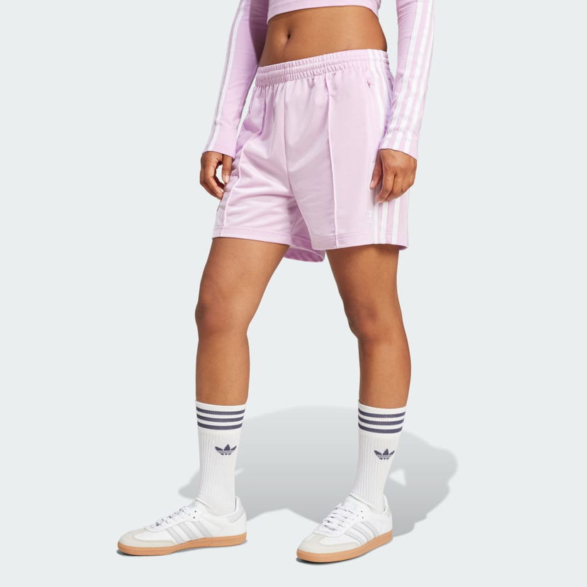 Kratke hlače adidas Performance Firebird Satin Shorts Lila | JD0821