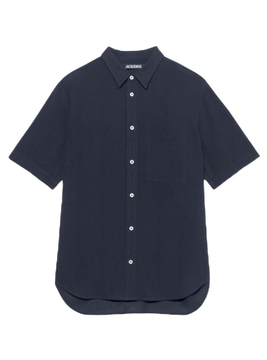 Srajce Jacquemus Chemise Melo Short Mornarica | 225SH006-1004 380