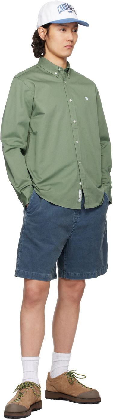 Kratke hlače Carhartt WIP Reynold Corduroy Relaxed Shorts Modra | I034877, 3