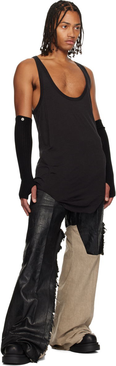 Majica brez rokavov Rick Owens Concordians Pony Deep Scoop Neck Tank Top Črna | RR02E1101 JSW, 3