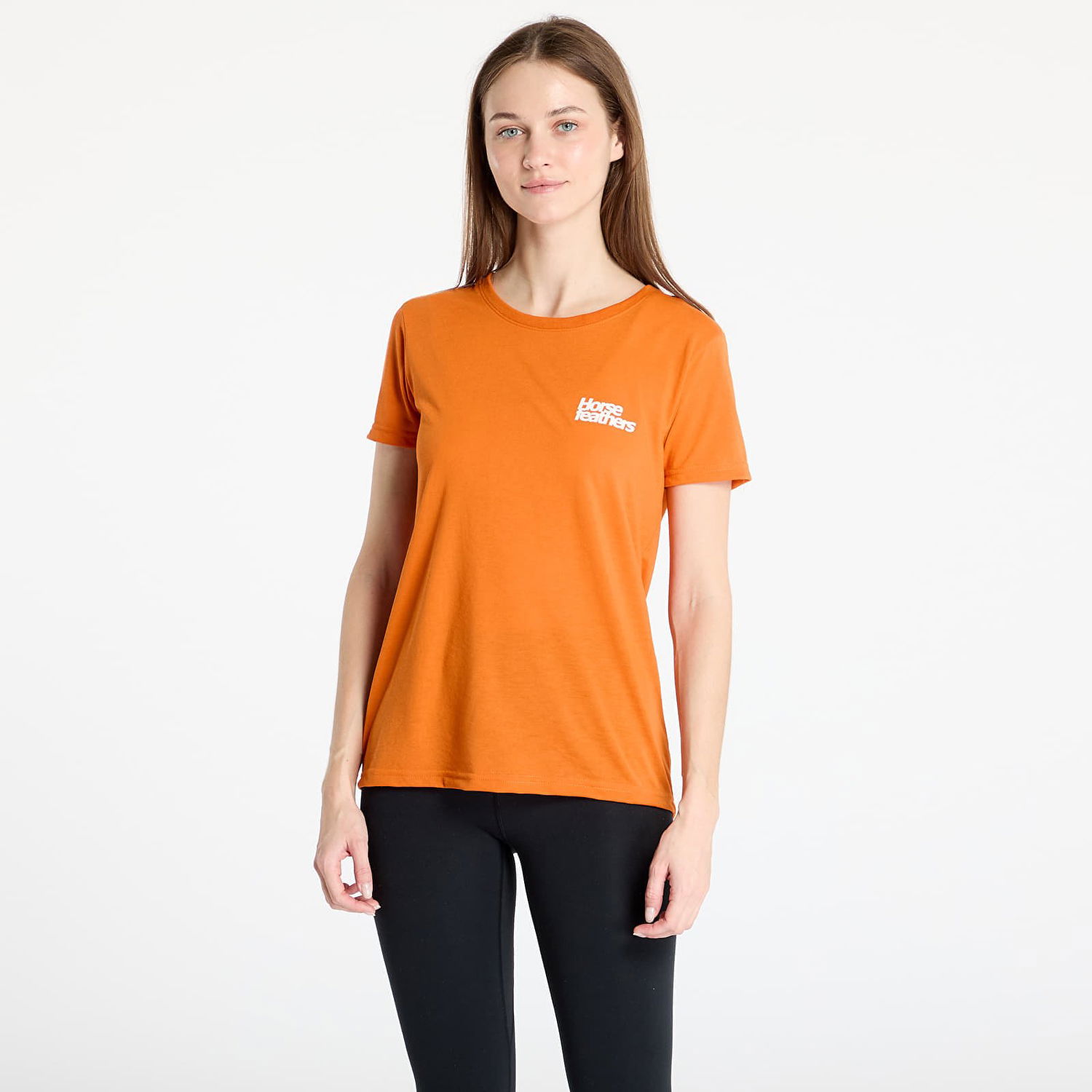 Majica Horsefeathers Horsefeathers Leila II Tech T-Shirt Oranžna | TW034C, 0
