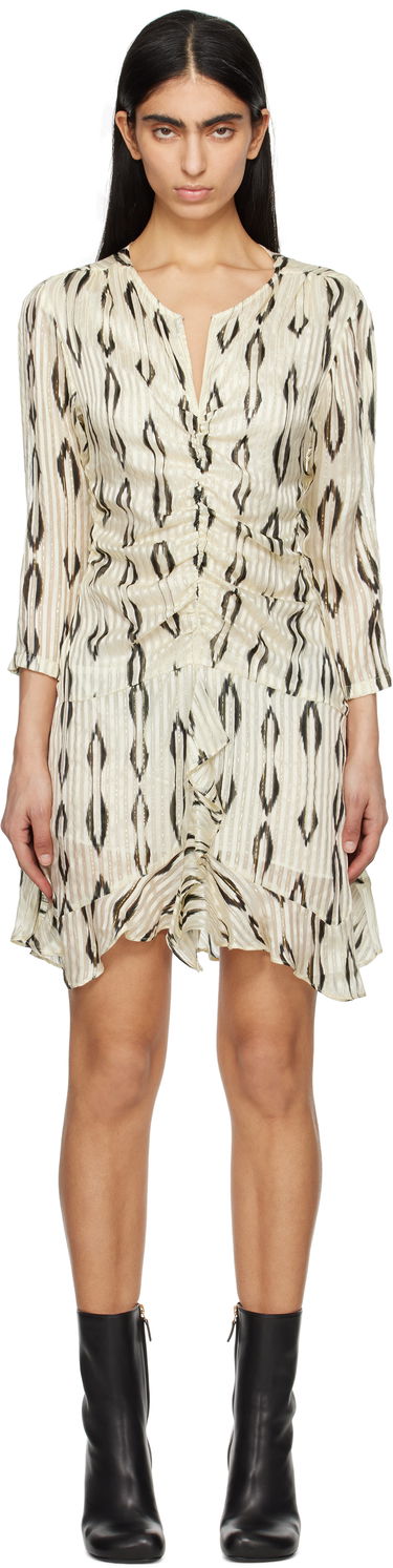 Obleke ISABEL MARANT Isabel Marant Octavia Ikat Minidress Bež | RO0748FB-C1J16I, 0