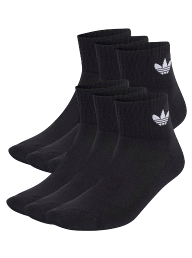 Nogavice adidas Originals Mid Ankle Socks –⁠ 6 pack Črna | IJ5626