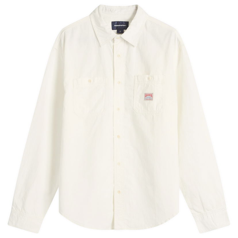 Srajce thisisneverthat thisisneverthat Chambray Shirt, Size Small Bela | TN251WSHTL01-WHT