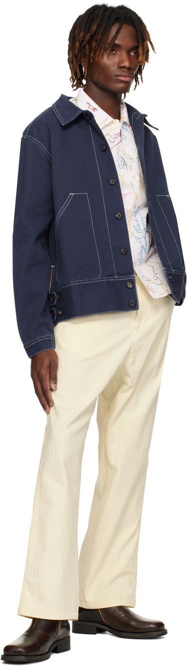 Jakna Bode Bode Knolly Brook Side Tab Jacket Mornarica | MRS25JA002, 3