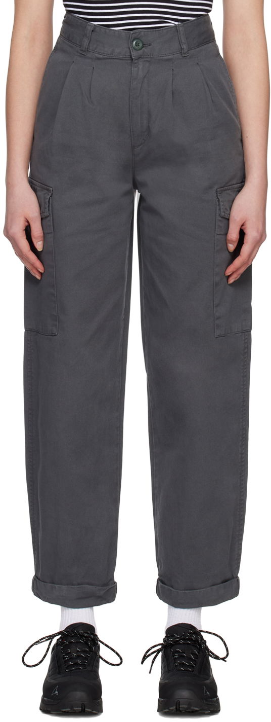 Cargo hlače Carhartt WIP Collins Relaxed Fit Cargo Pants Siva | I029789