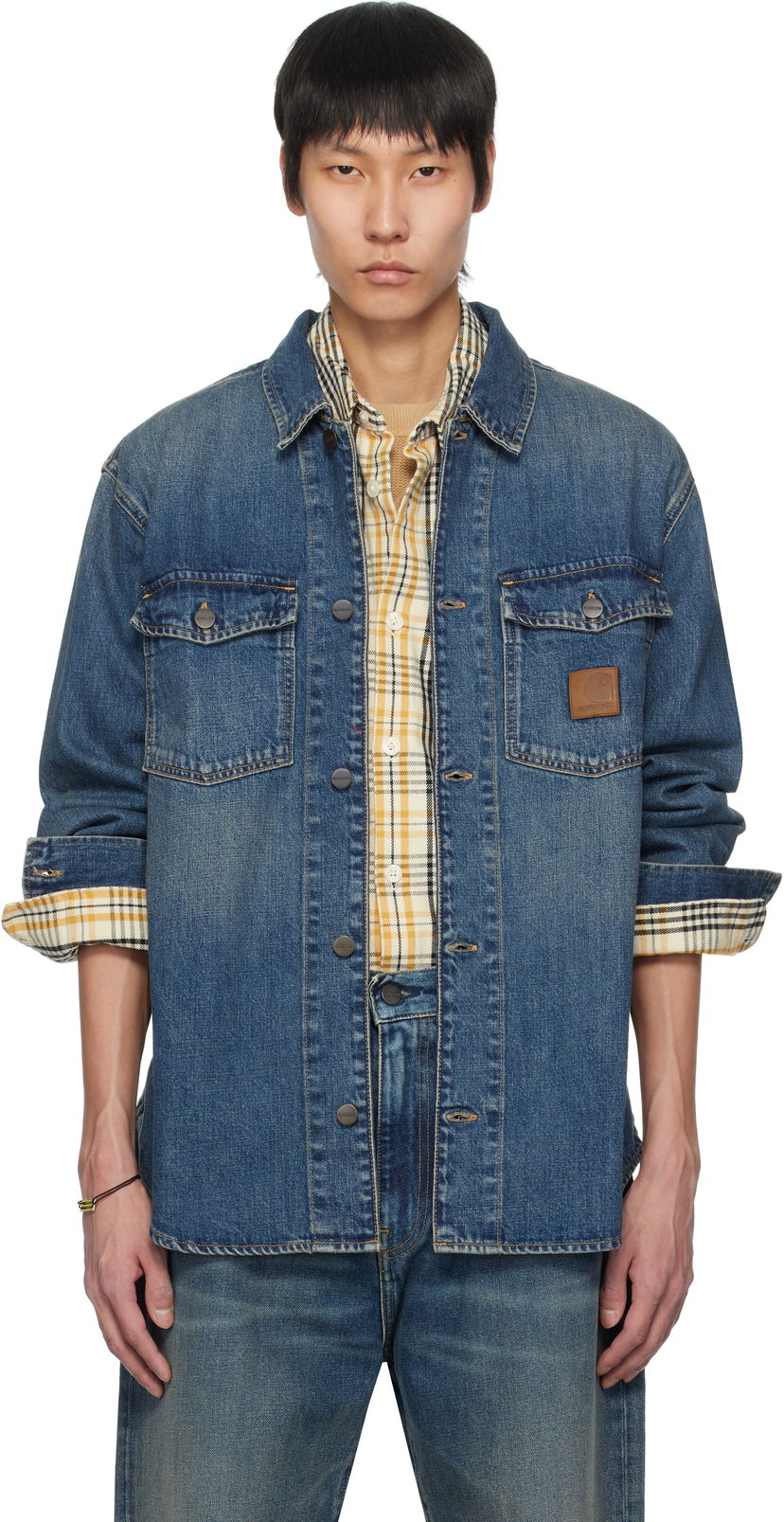 Srajce Carhartt WIP Carhartt WIP Lincoln Denim Jacket Modra | I034735