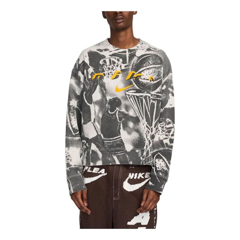 Pulover Nike Cactus Plant Flea Market Hoop Crewneck Sweatshirt Siva | HJ5887-072