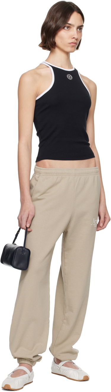 Majica brez rokavov Sporty & Rich Sporty & Rich SRHWC Ribbed Tank Top Črna | TO080622305BA01, 3