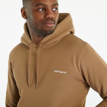 Pulover Carhartt WIP Script Embroidery Hoodie Rjava | I031243.1GMXX, 5