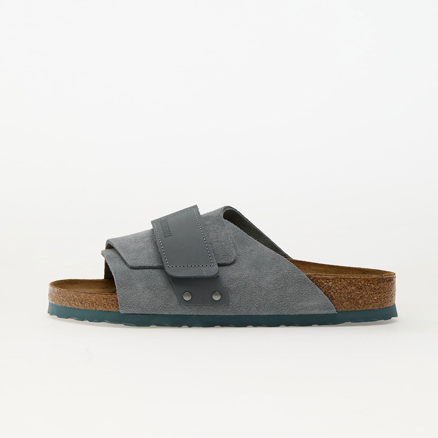 Superge in čevlji Birkenstock Birkenstock Kyoto Nubuck/Suede Slides Siva | 1029144, 0