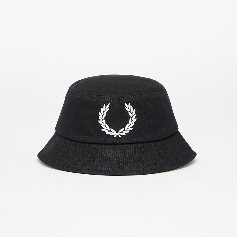 Klobuk Fred Perry Fred Perry Bold Branding Canvas Bucket Hat Črna | HW1295 843