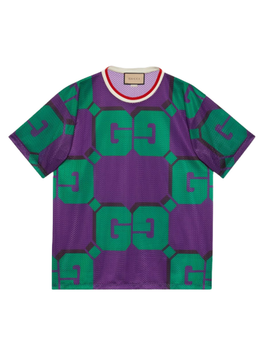 Majica Gucci GG Print Mesh T-shirt Večbarvna | 733736 XJFAN 5542
