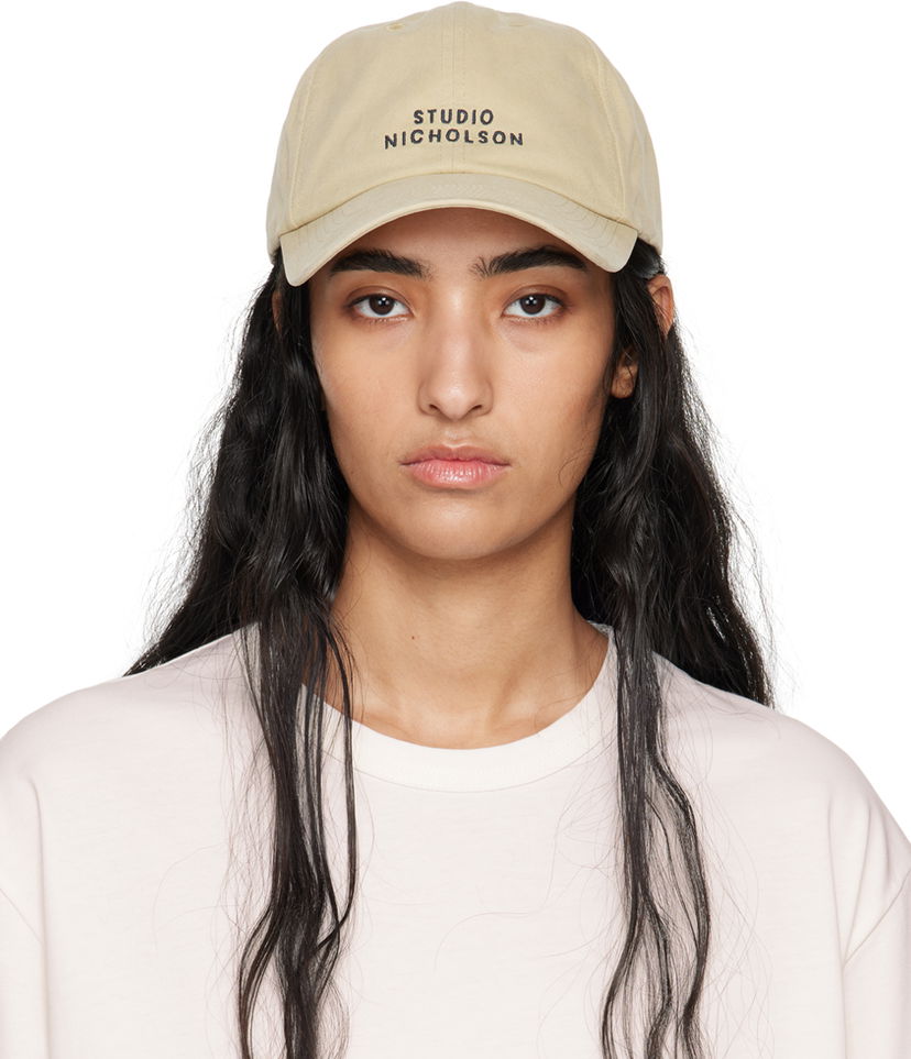 Kapa Studio Nicholson Studio Nicholson Logo Cap Bež | CAP SNM - 1168