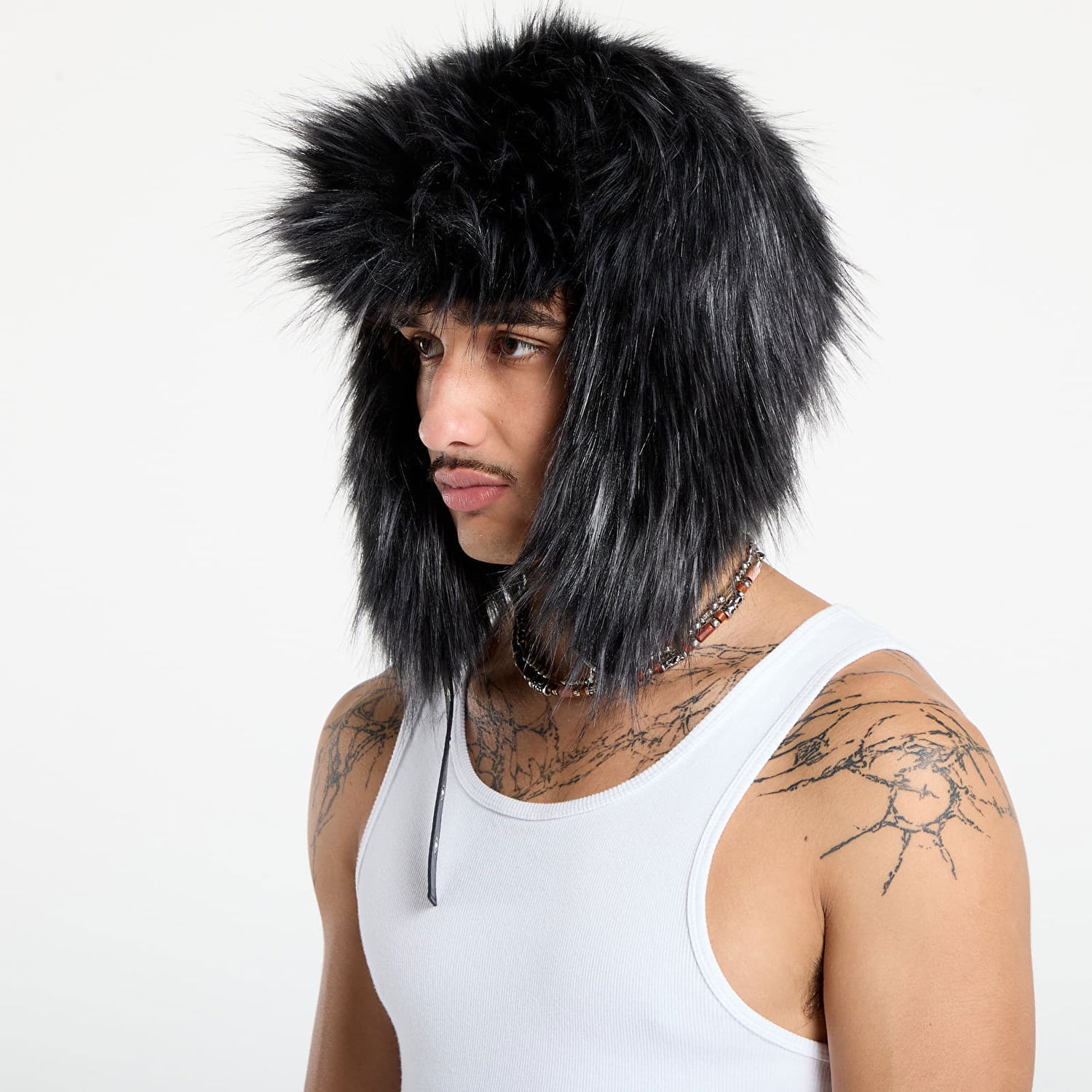 Klobuk MISBHV MISBHV Faux Fur Aviator Hat S/M Črna | 251A503, 1