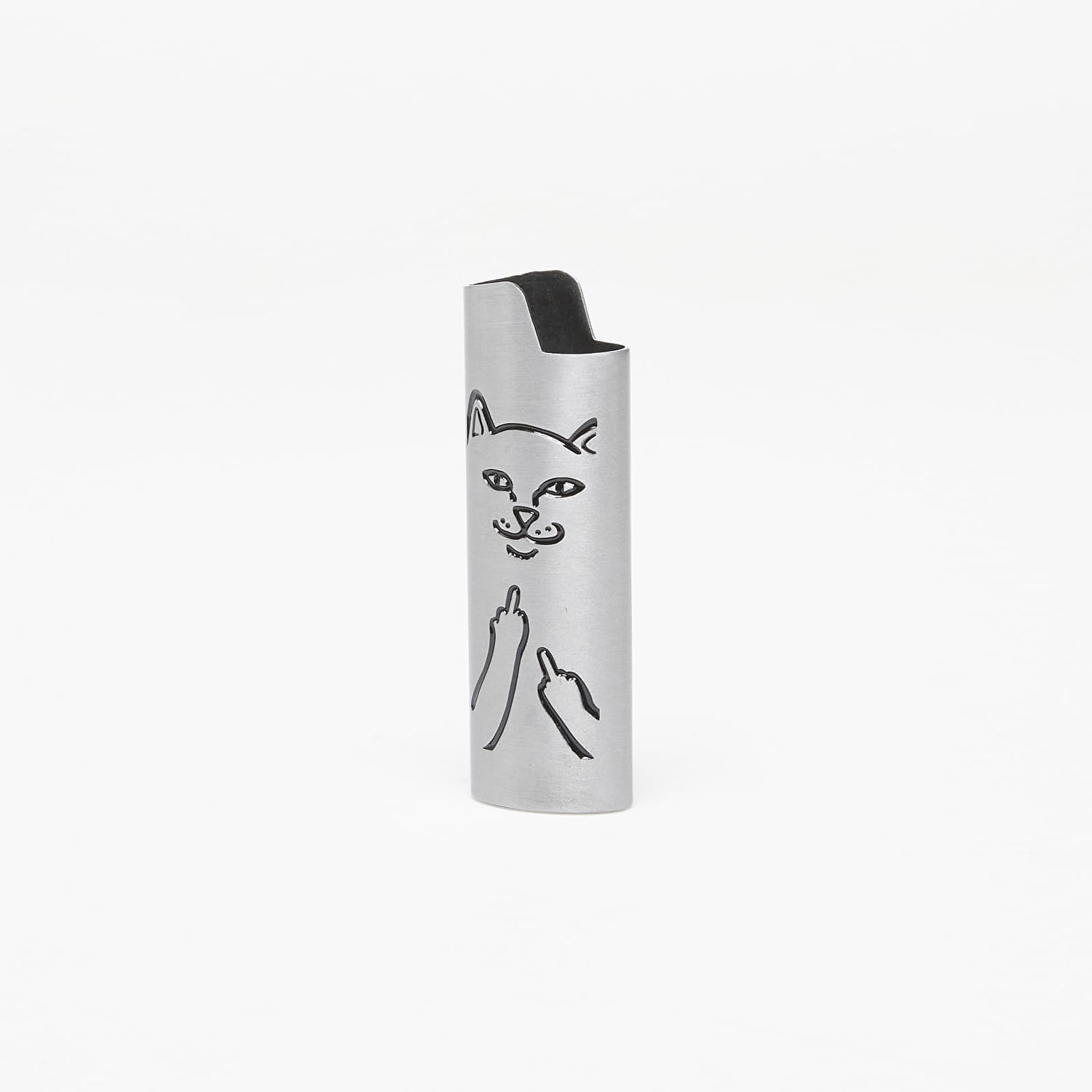 Gadget RIPNDIP Lord Nermal Lighter Cover Silver Kovinski | RNDSPR24264, 0