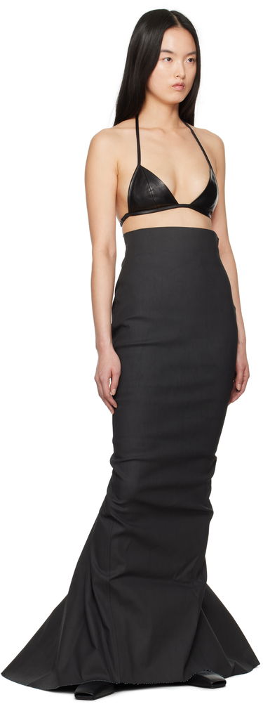 Modrček Rick Owens Rick Owens Hollywood Leather Triangle Bra Črna | RP01E7091 LBY, 3