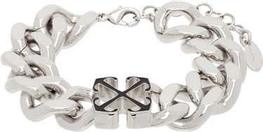 Zapestnica Off-White Enamel Arrow Chain Bracelet Kovinski | OMOA106C99MET0017210, 0