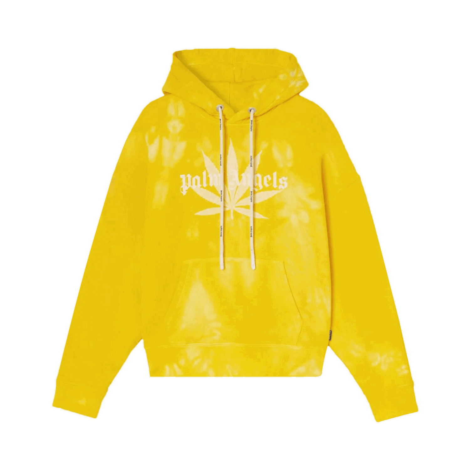 Pulover Palm Angels Leaf Tie Dye Hoodie Rumena | PMBB058S22FLE0101818, 0