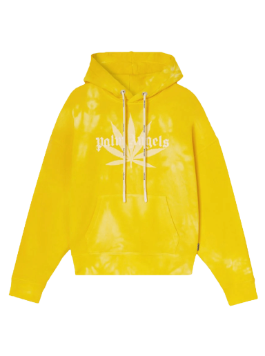 Pulover Palm Angels Leaf Tie Dye Hoodie Rumena | PMBB058S22FLE0101818