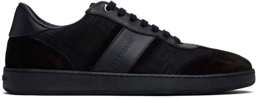 Oblačila FERRAGAMO Ferragamo Signature Low-Top Črna | 779044