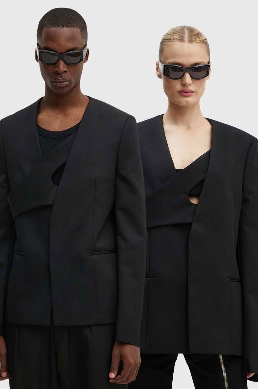 Plašči HELIOT EMIL Black Cutout Wool Blazer Črna | PREAW24.M.04.042.BLK01