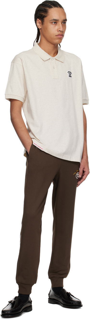 Polo majica AAPE by A Bathing Ape AAPE by A Bathing Ape Main Polo Bež | AAPPOM1662XAOBG2, 3