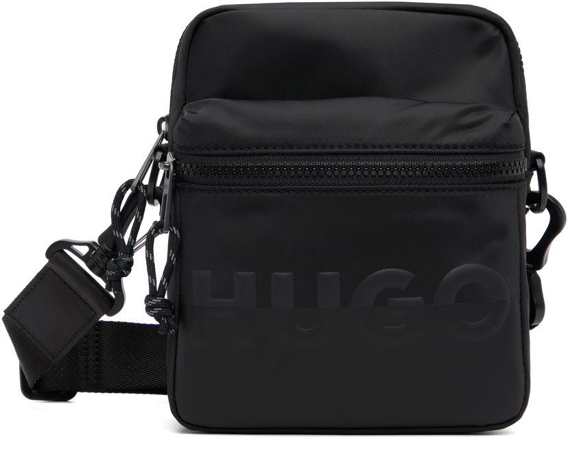 Torba za čez ramo BOSS HUGO Logo Crossbody Bag Črna | 50547115