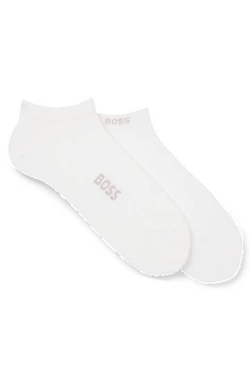 Nogavice BOSS Two-pack Ankle Socks in Bamboo Blend Bela | 50538188, 0