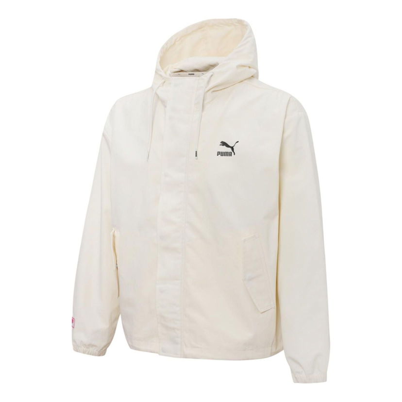 Vetrovka Puma Windbreaker Hooded Jacket Bela | 537523-65