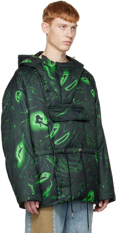 Parka Feng Chen Wang Feng Chen Wang Graphic Down Jacket Zelena | FUF14JK05, 1