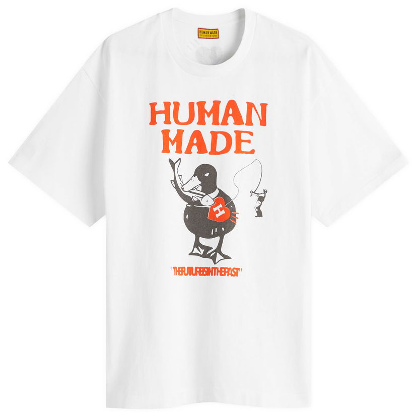 Majica Human Made Fishing Duck Graphic T-Shirt, Size Large Bela | HM29TE026-WHT