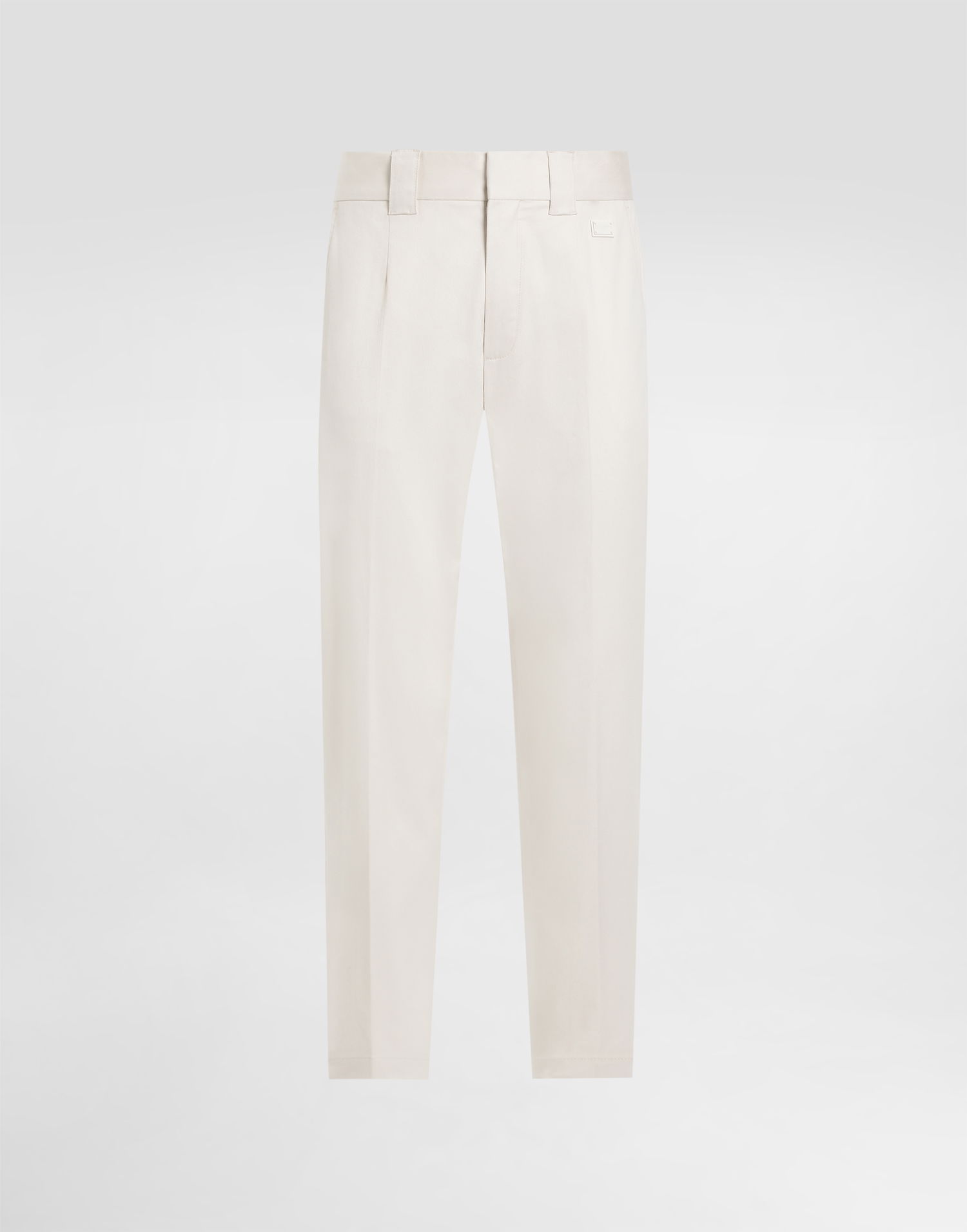 Hlače Dolce & Gabbana Dolce & Gabbana Tailored Cotton Pants Bela | GP0R4TFUFL3W0802, 0