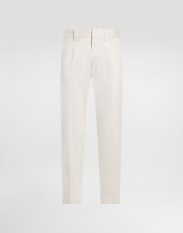 Hlače Dolce & Gabbana Dolce & Gabbana Tailored Cotton Pants Bela | GP0R4TFUFL3W0802, 0