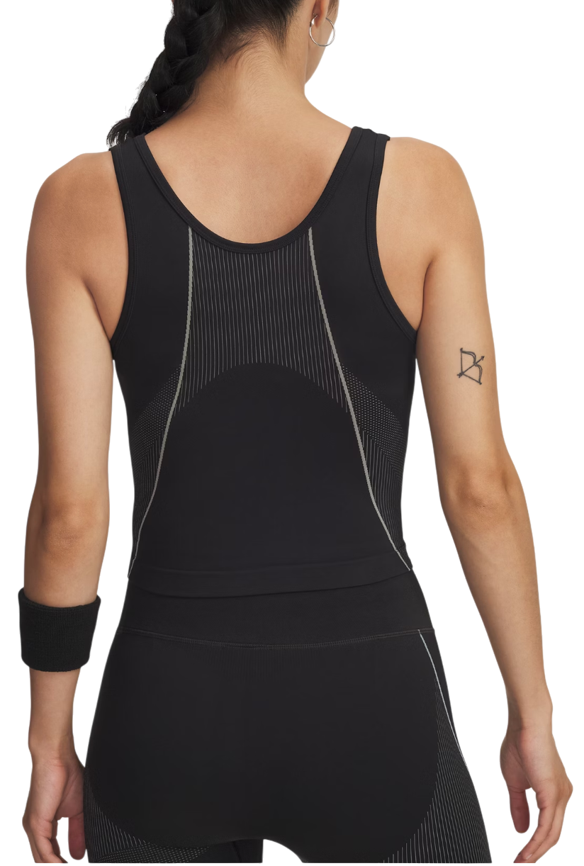Majica brez rokavov Under Armour Vanish Seamless Tank Top Črna | 6000640-004, 1