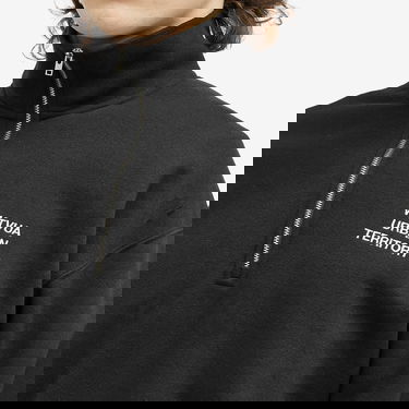 Pulover WTAPS Embroidered Half Zip Sweatshirt Črna | 242ATDT-CSM20-BLK, 5
