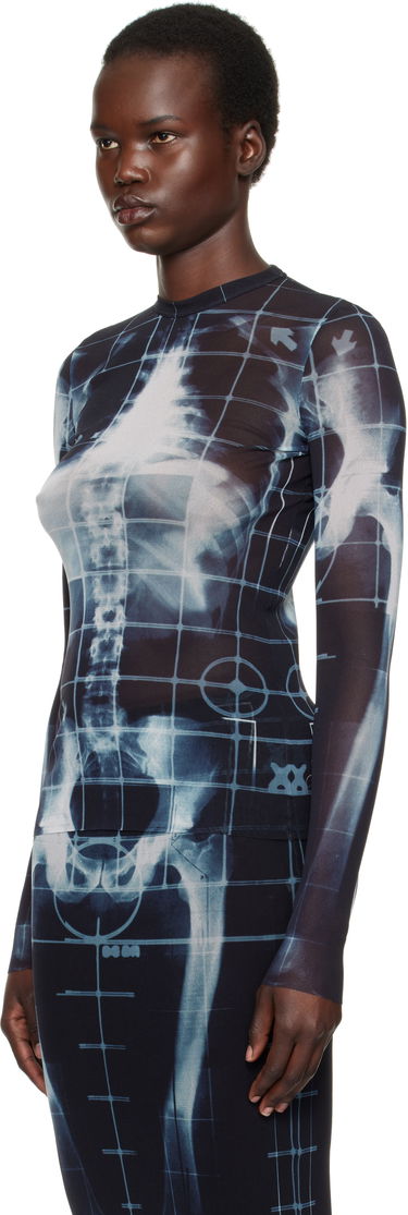 Obleke Jean Paul Gaultier Jean Paul Gaultier 'The Squeletor' Mesh T-Shirt Črna | 25/33-F-TO241-T580-005956, 3