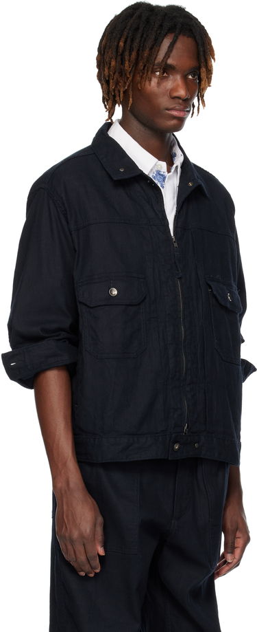 Jakna Engineered Garments Engineered Garments Trucker Denim Jacket Črna | 25S1D007, 4