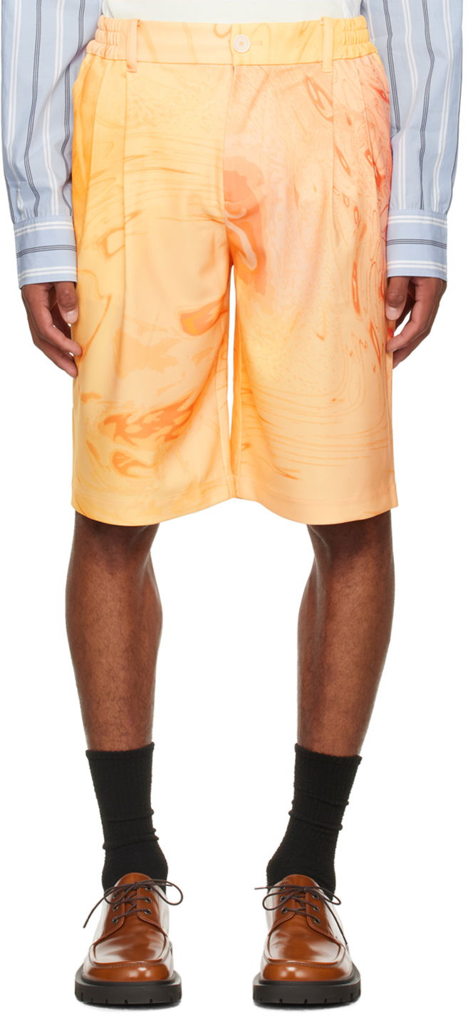Kratke hlače Feng Chen Wang Feng Chen Wang Phoenix Shorts Oranžna | FMF14ST06