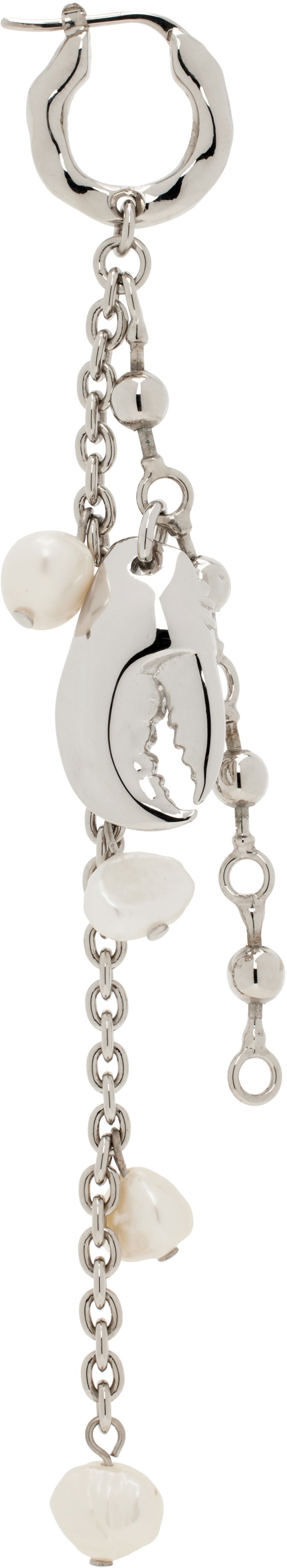 Uhani Acne Studios Acne Studios Claw Charm Drop Earring Kovinski | C50454-