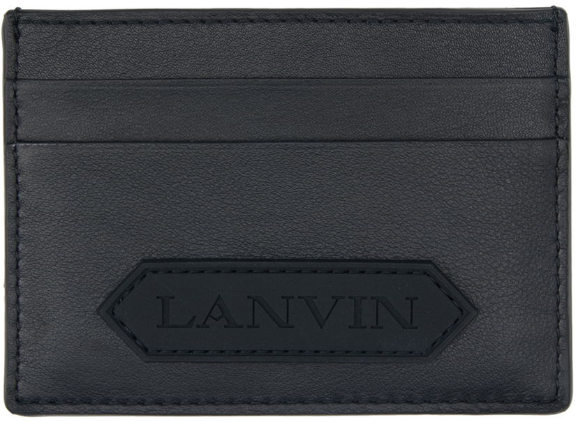 Denarnica LANVIN Patch Card Holder Črna | LM-SLSWC3-TOPS-P24